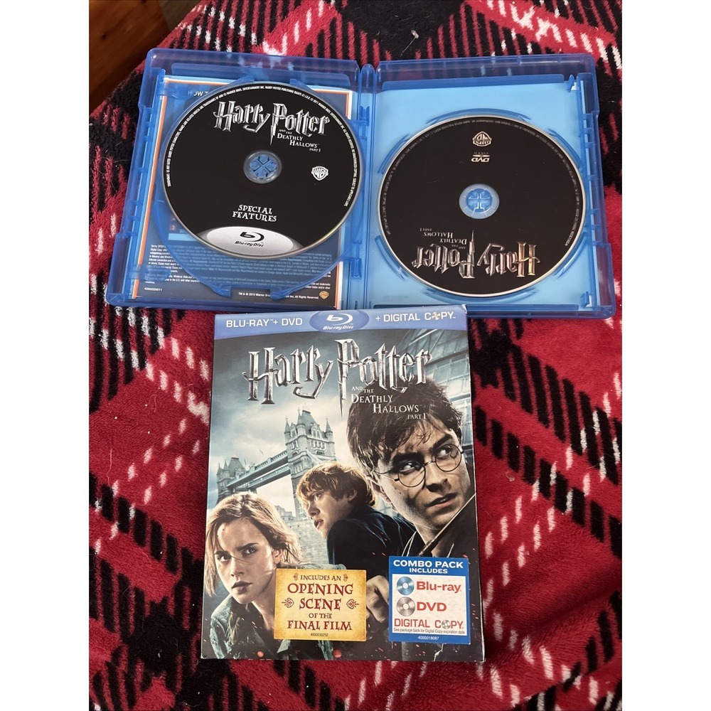 Harry Potter and the Deathly Hallows, Part 1 Blu-Ray +DVD And Part 2 Blu-Ray DVD - Picture 4 of 6